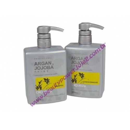 Kit Shampoo e Bálsamo hidratante de 1L de Argan e Jojoba